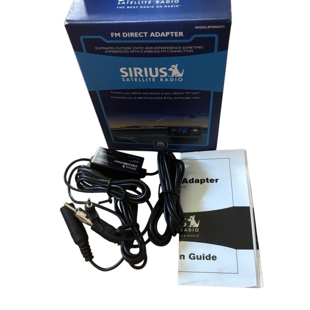 New Open Box SiriusXM FMDA25 Wired FM Direct Adapter Kit Static-Free Satellite